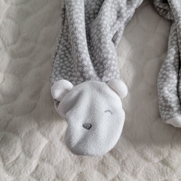 Baby blanket sleepers 3 months footies reindeer bears zebra - Picture 5 of 8